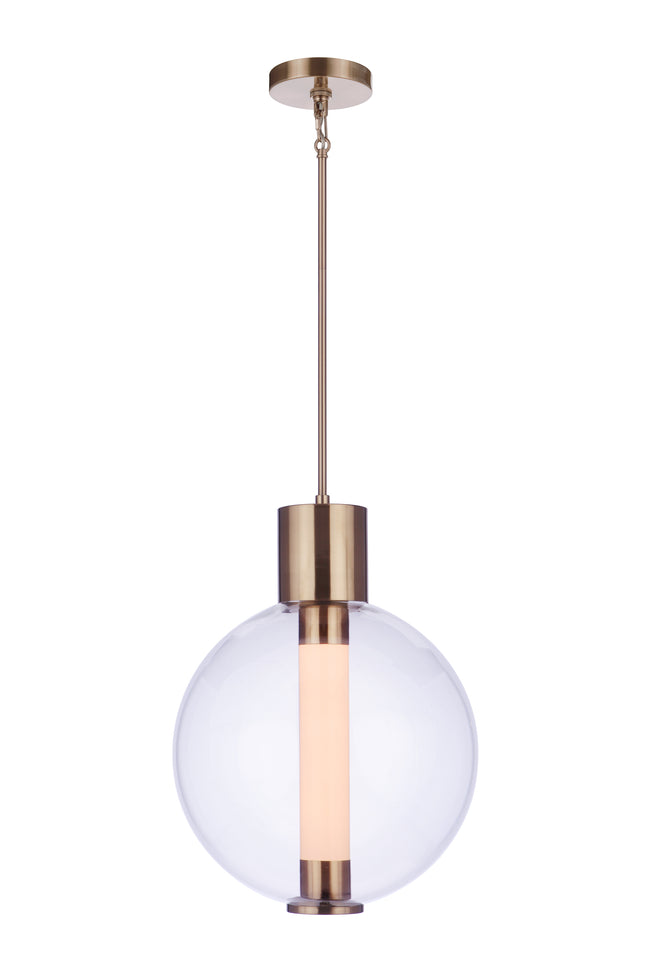 P995SB-LED - Watson 16" Wide Pendant - Satin Brass