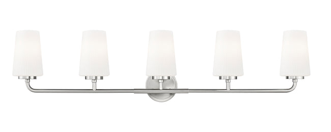 7005-5V-BN - Montford 5 Light 40" Vanity - Brushed Nickel