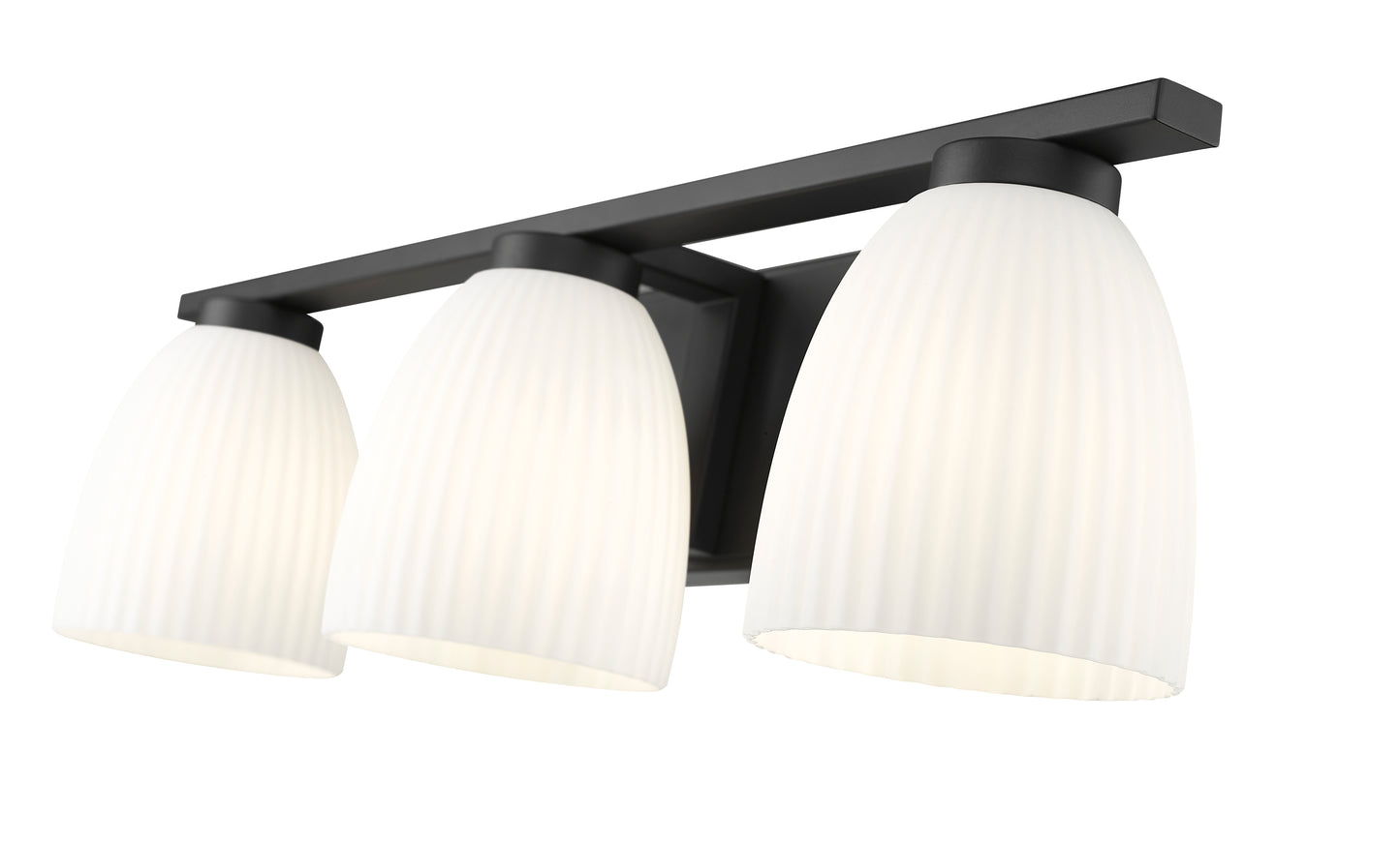 7518-3V-MB - Naya 3 Light 24" Vanity - Matte Black