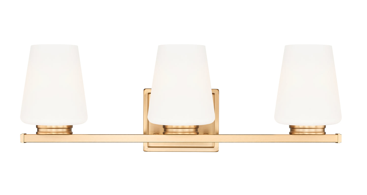 7703-3V-MGLD - Nextra 3 Light 24" Vanity - Modern Gold