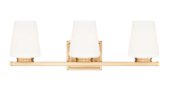 7703-3V-MGLD - Nextra 3 Light 24" Vanity - Modern Gold