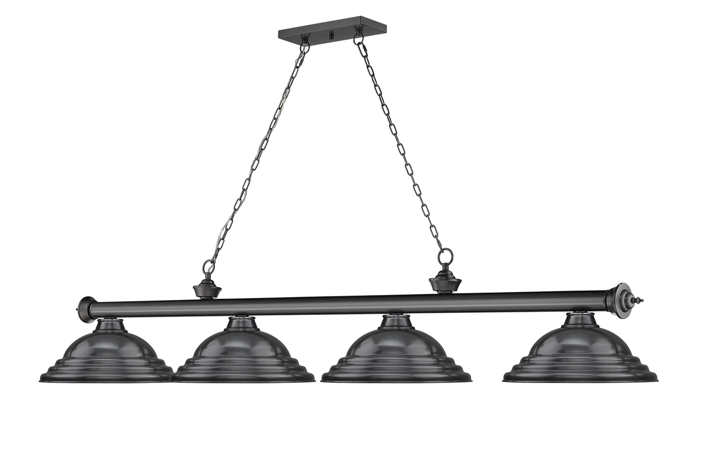 2306-4BP-SBP - Cordon 4 Light 82" Billiard - Bronze Plate