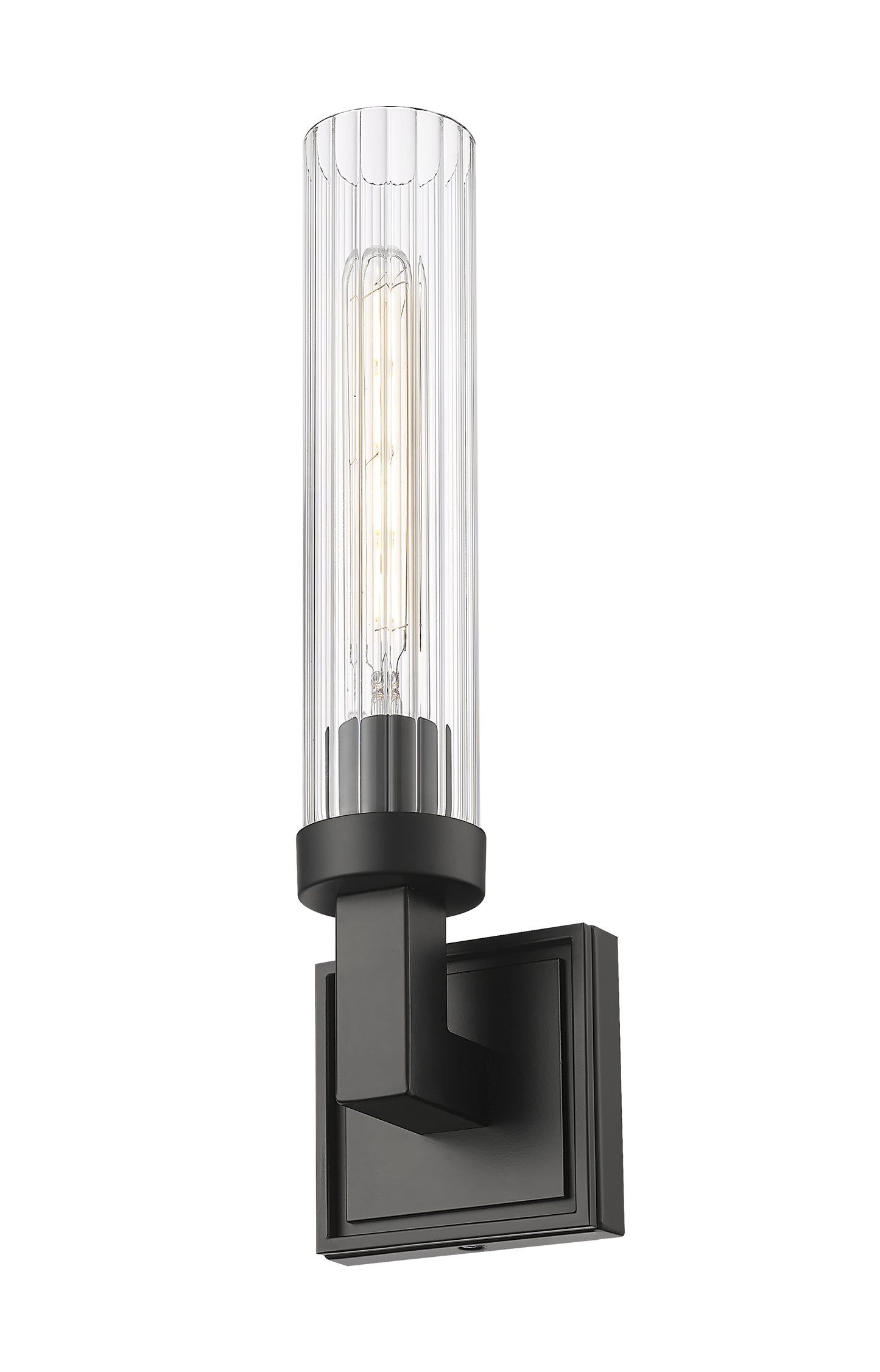 740-1S-MB - Beau 1 Light Wall 17" Sconce - Matte Black