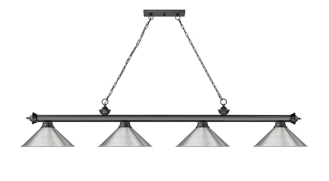 2306-4BP-BN15 - Cordon 4 Light 81" Billiard - Bronze Plate