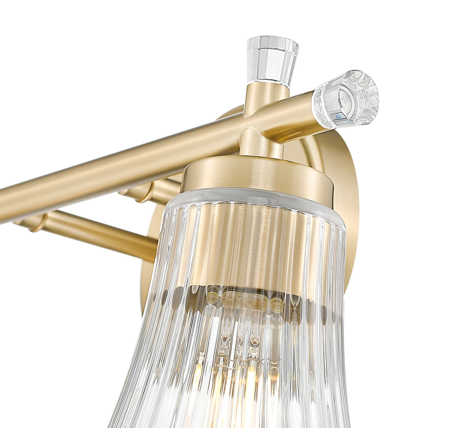 7519-2V-MGLD - Belle 2 Light 16" Vanity - Modern Gold