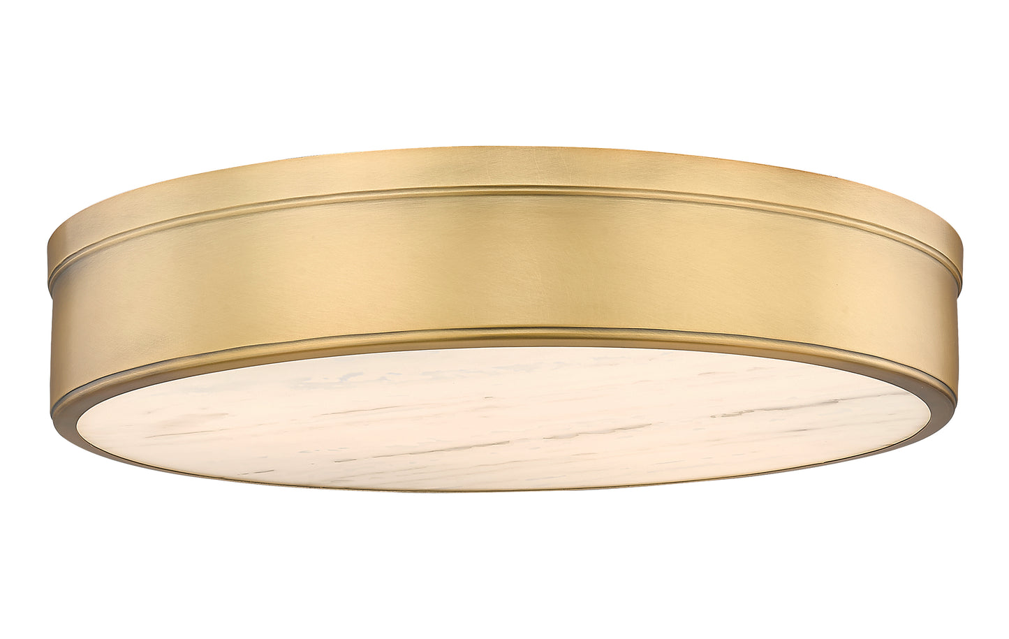 1944F22-RB-LED - Anders 3 Light Flush 22" Mount - Rubbed Brass