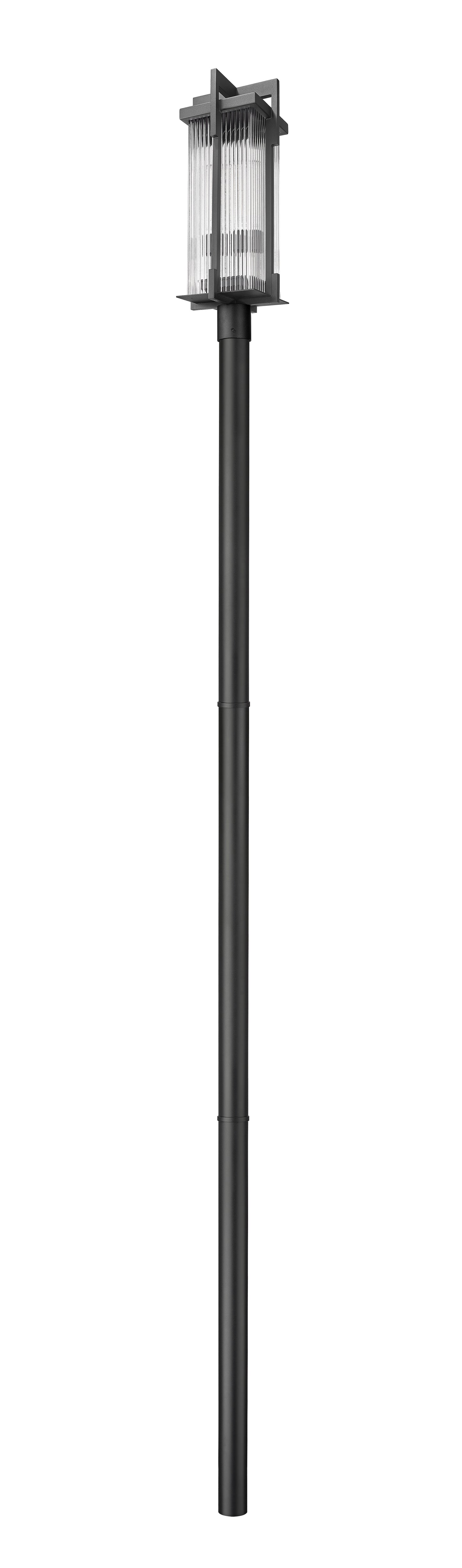 5031PHBR-5009P120-BK - Fortis 2 Light 144" Post Light - Sand Black