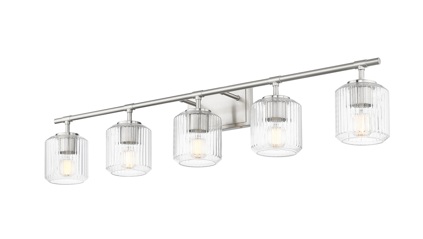 7515-5V-BN - Landon 5 Light 42" Vanity - Brushed Nickel