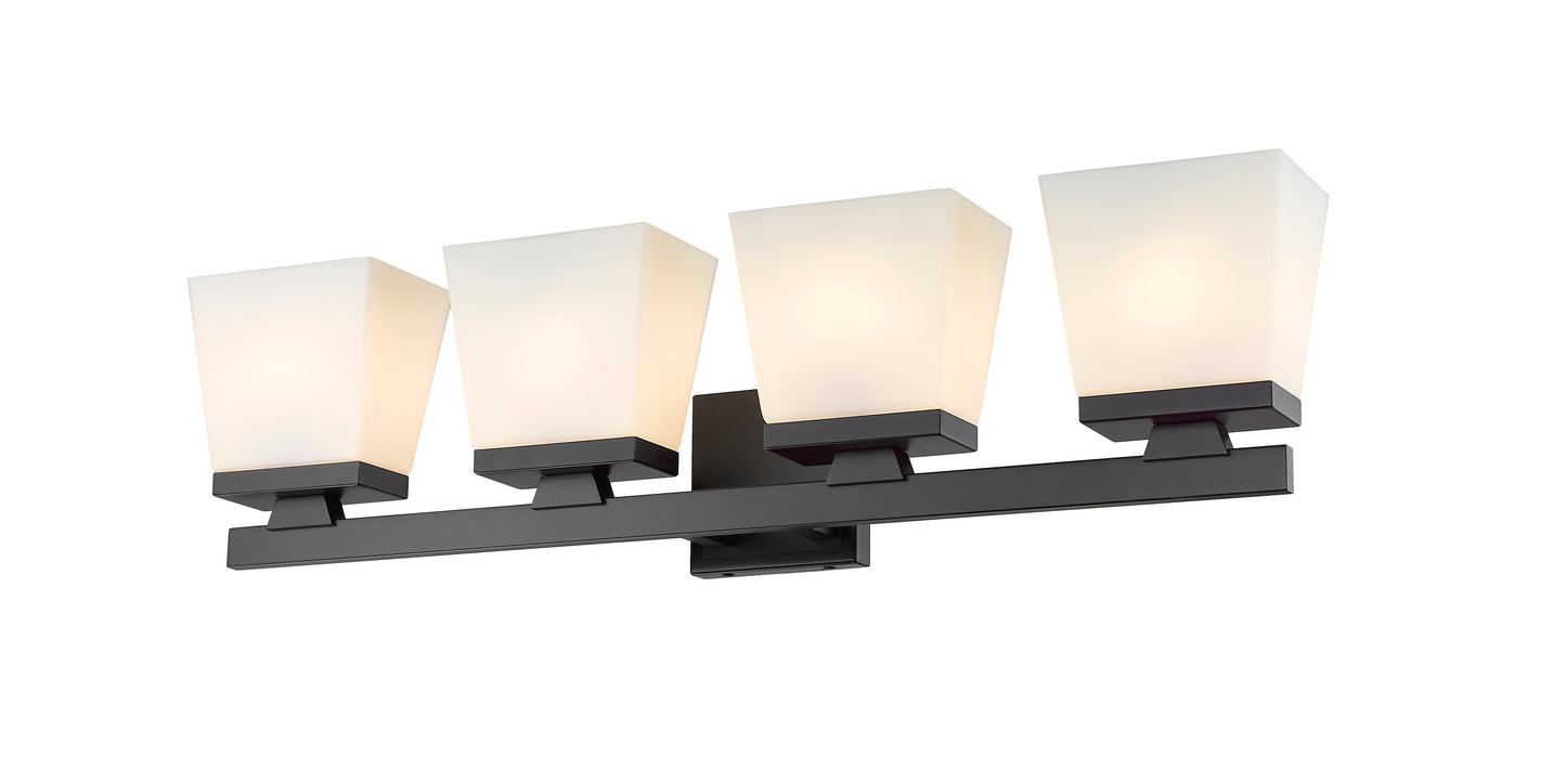 1937-4V-MB - Astor 4 Light 29" Vanity - Matte Black