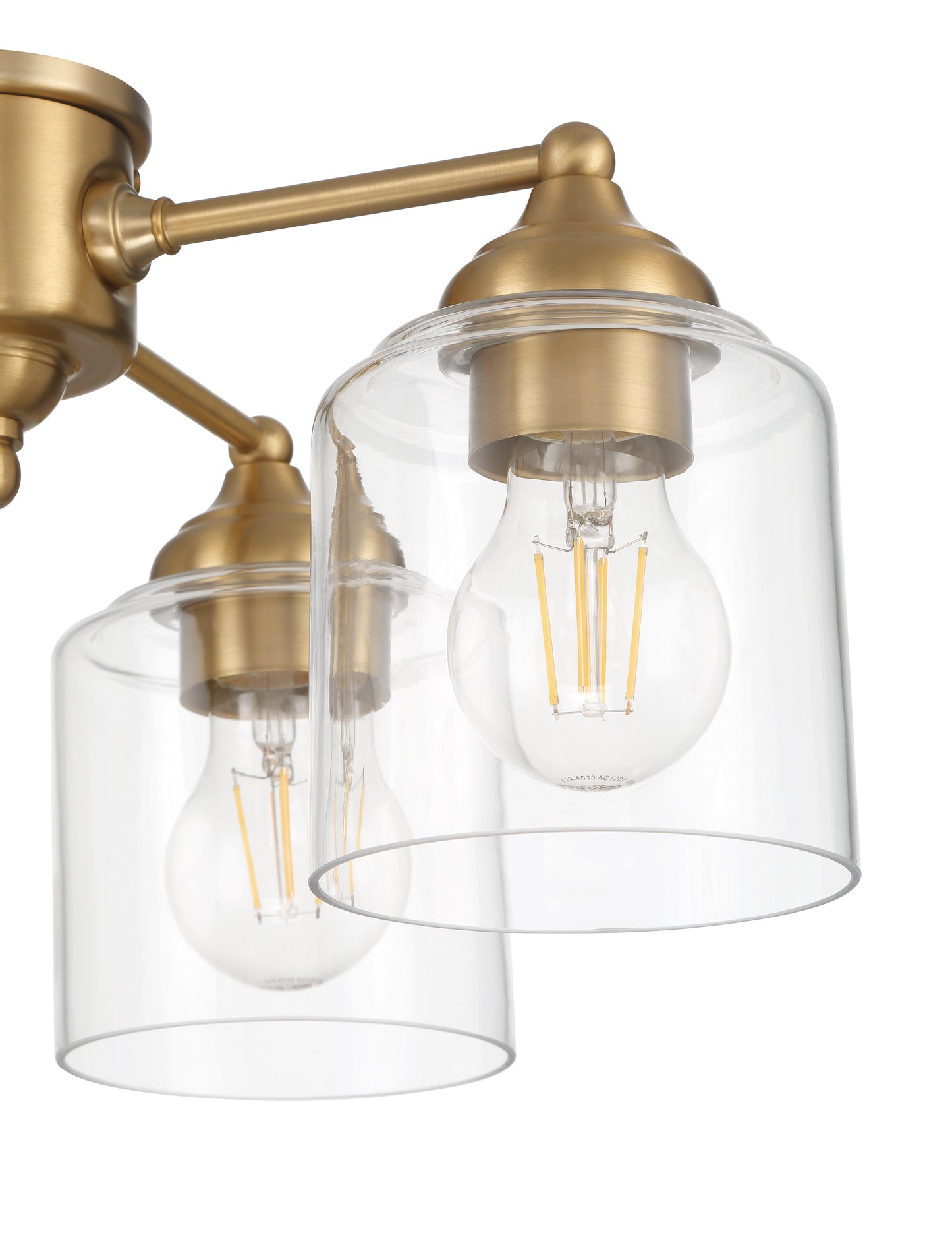 LK2606-4L-LED-SB - 4 Light Light Kit in Satin Brass (Clear Glass)