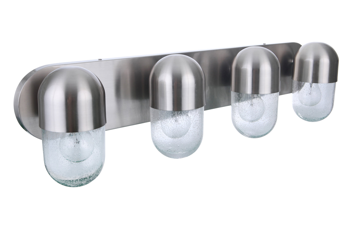 55004-BNK - Pill 4 Light 31" Wide Vanity Light - Brushed Nickel