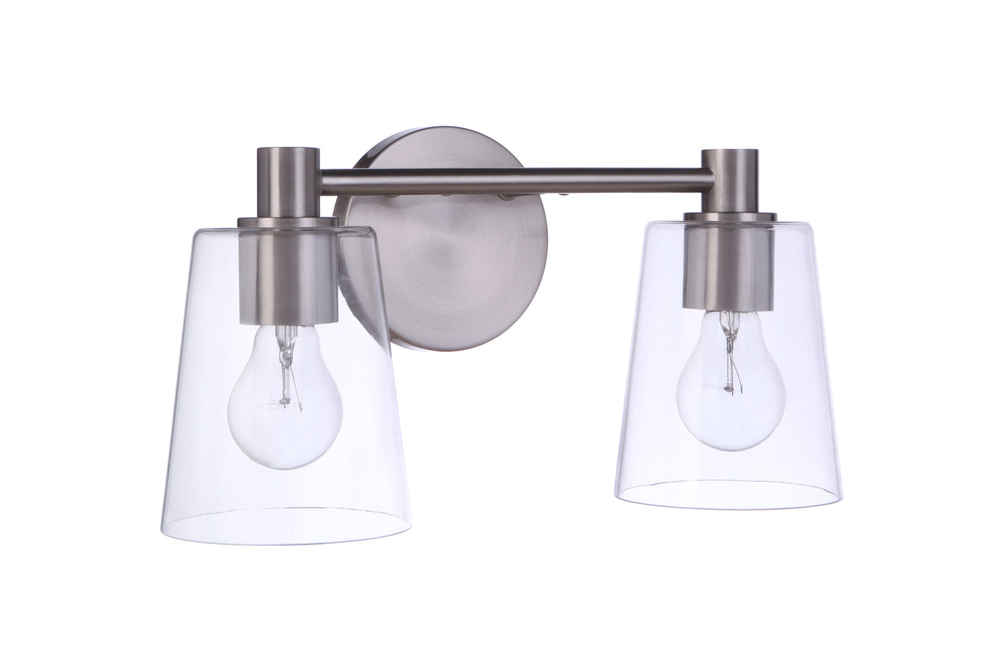 12615BNK2 - Emilio 2 Light 15" Wide Vanity Light - Brushed Nickel