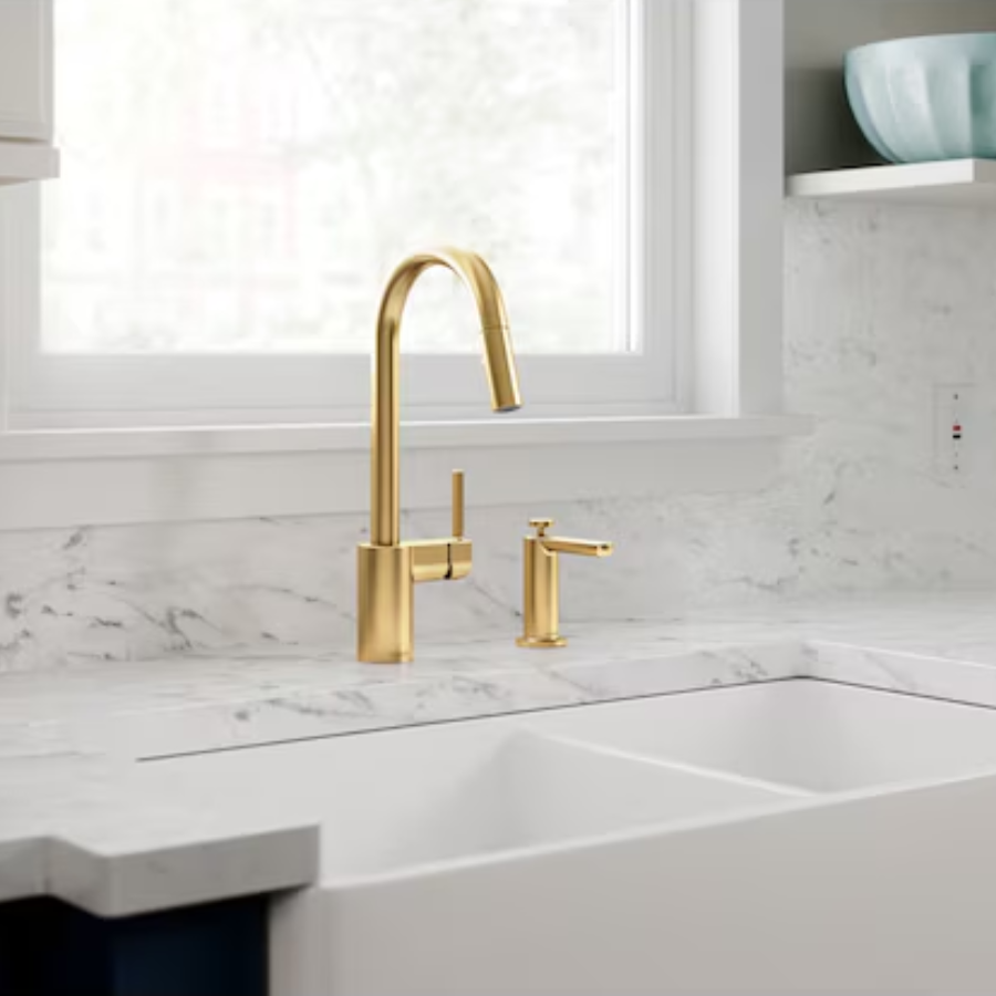 S3947BG - Modern Soap Dispenser - Brushed gold
