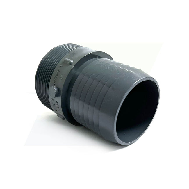 1436-020 - 2" PVC Barbed Insert Fitting, MIPT x Insert