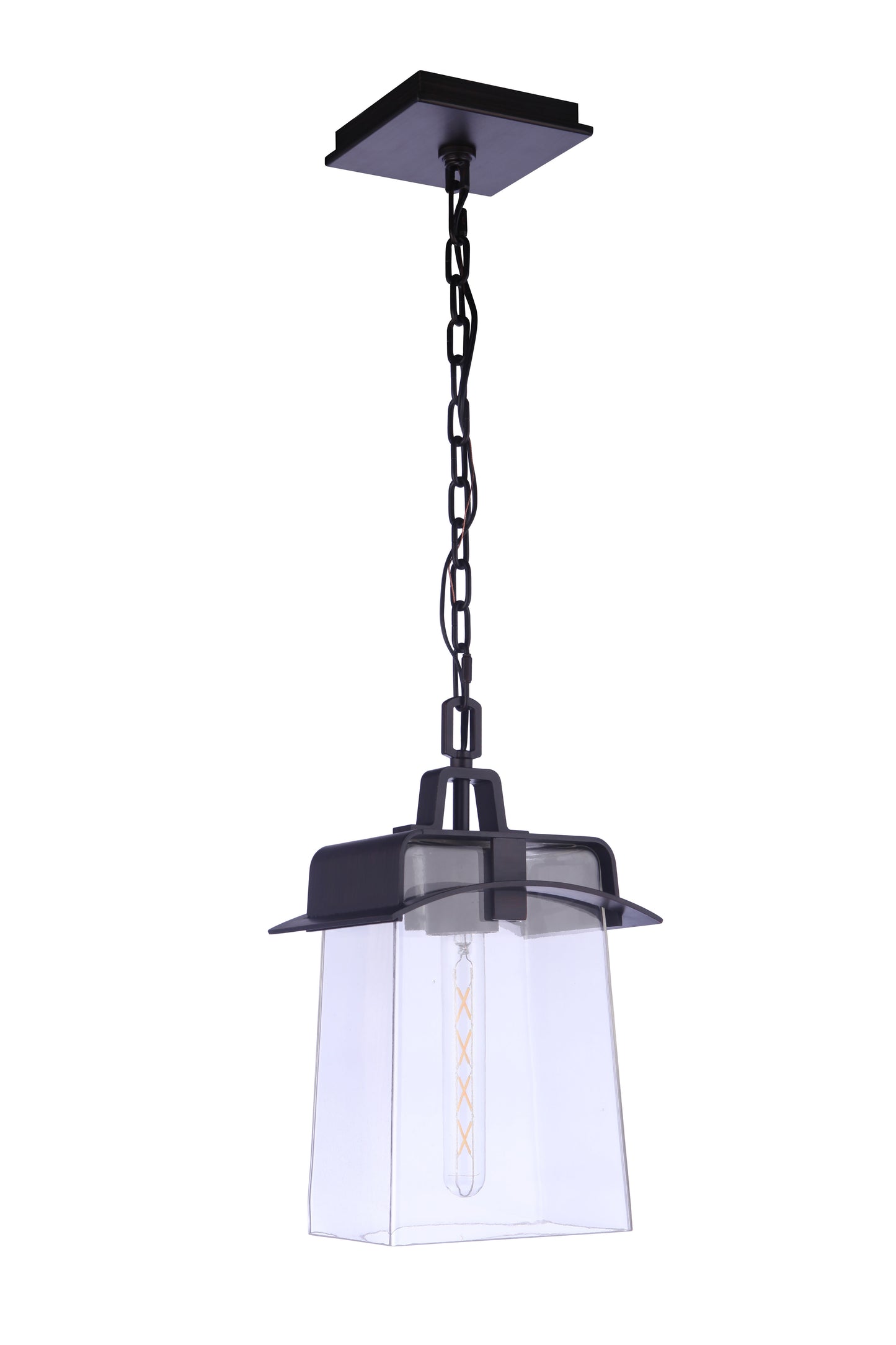 ZA6011-ABZ - Smithy 1 Light 9" Wide Outdoor Pendant - Aged Bronze Brushed