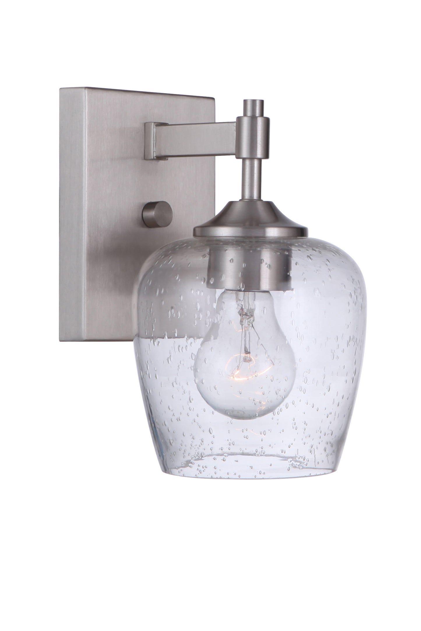12406BNK1 - Stellen 1 Light 9.25" High Wall Sconce - Brushed Nickel
