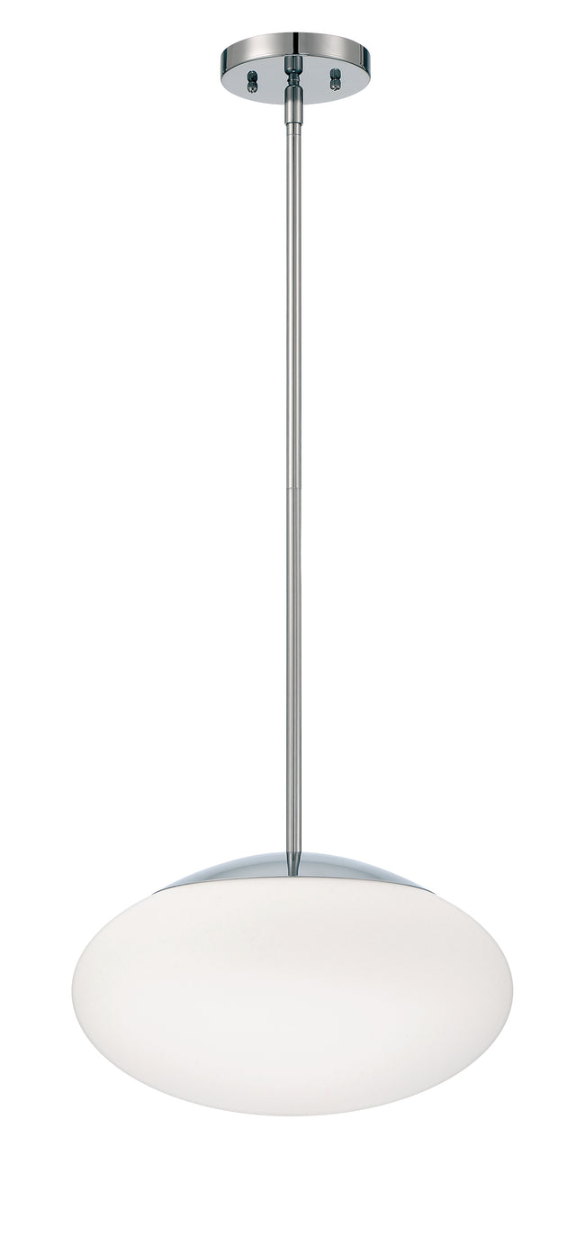 56894-CH-WG - Gaze 1 Light 14" Wide Pendant - Chrome