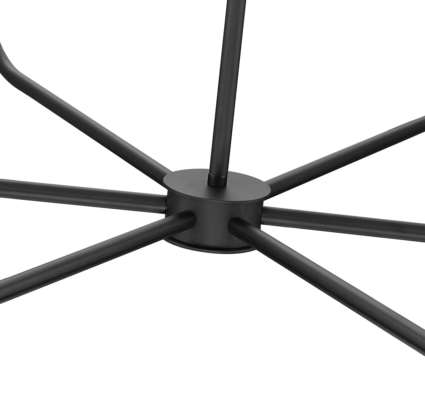 3049-45MB - Tova 6 Light 49" Chandelier - Matte Black