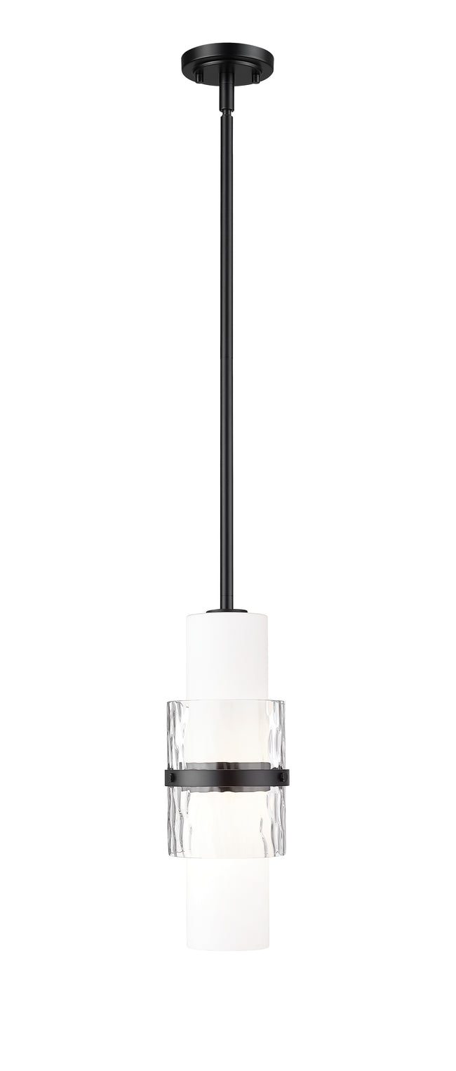 1946P-ROD-MB - Cayden 1 Light 6" Pendant - Matte Black