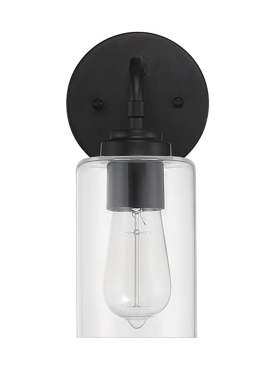 56001-FB - Stowe 1 Light 10.75" High Wall Sconce - Flat Black