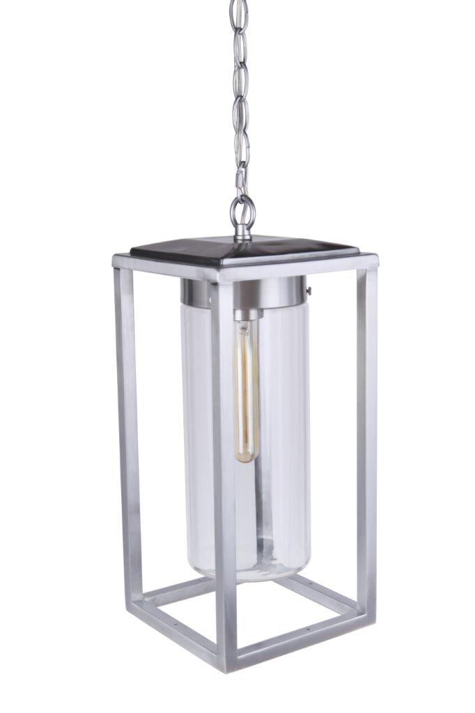 ZA4821-SA - Neo 1 Light 7.88" Wide Outdoor Pendant - Satin Aluminum