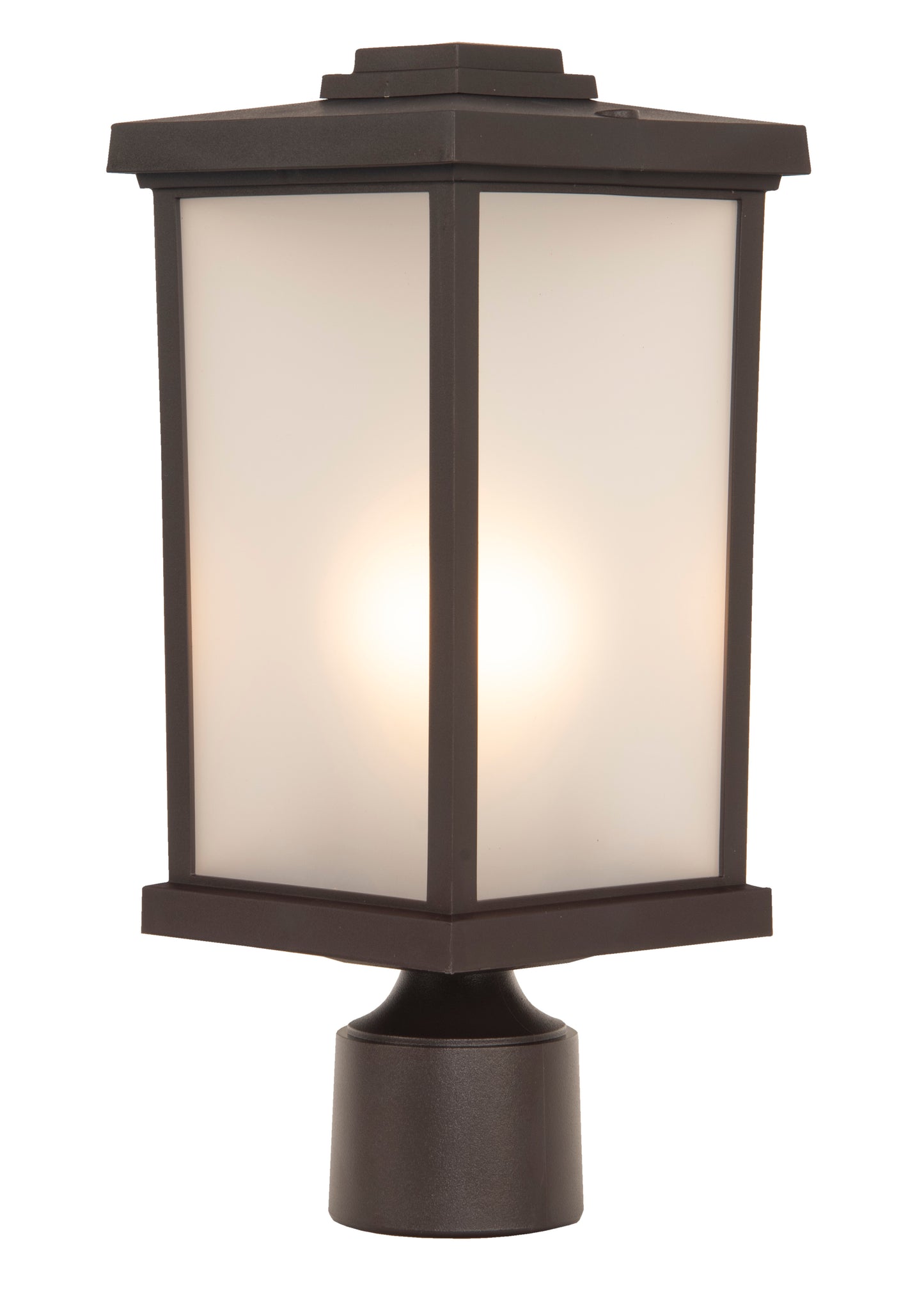 ZA2415-BZ - Resilience Lanterns 1 Light 15" High Post Mount - Bronze