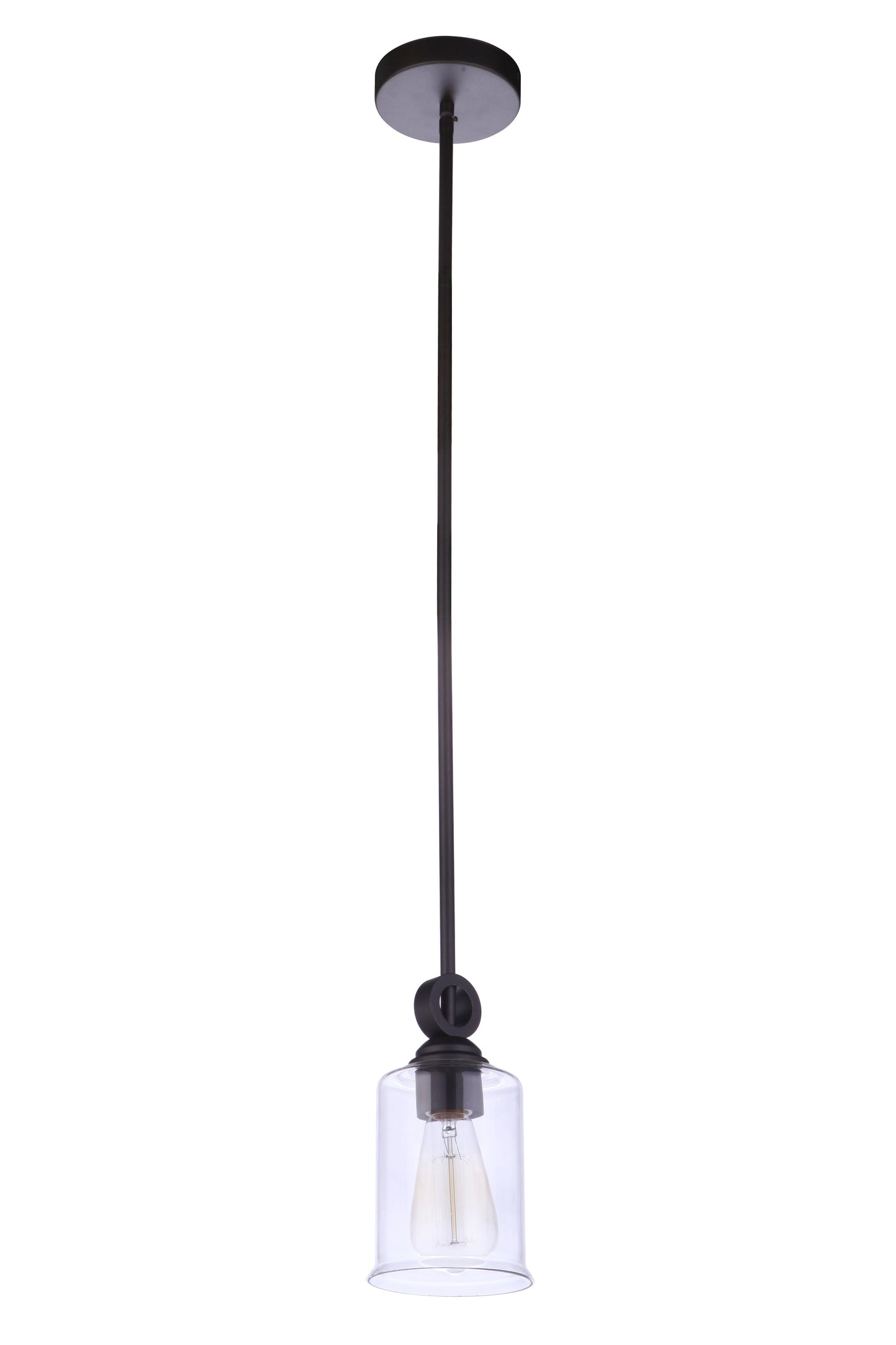 56491-ESP - Romero 1 Light 5" Wide Mini Pendant - Espresso