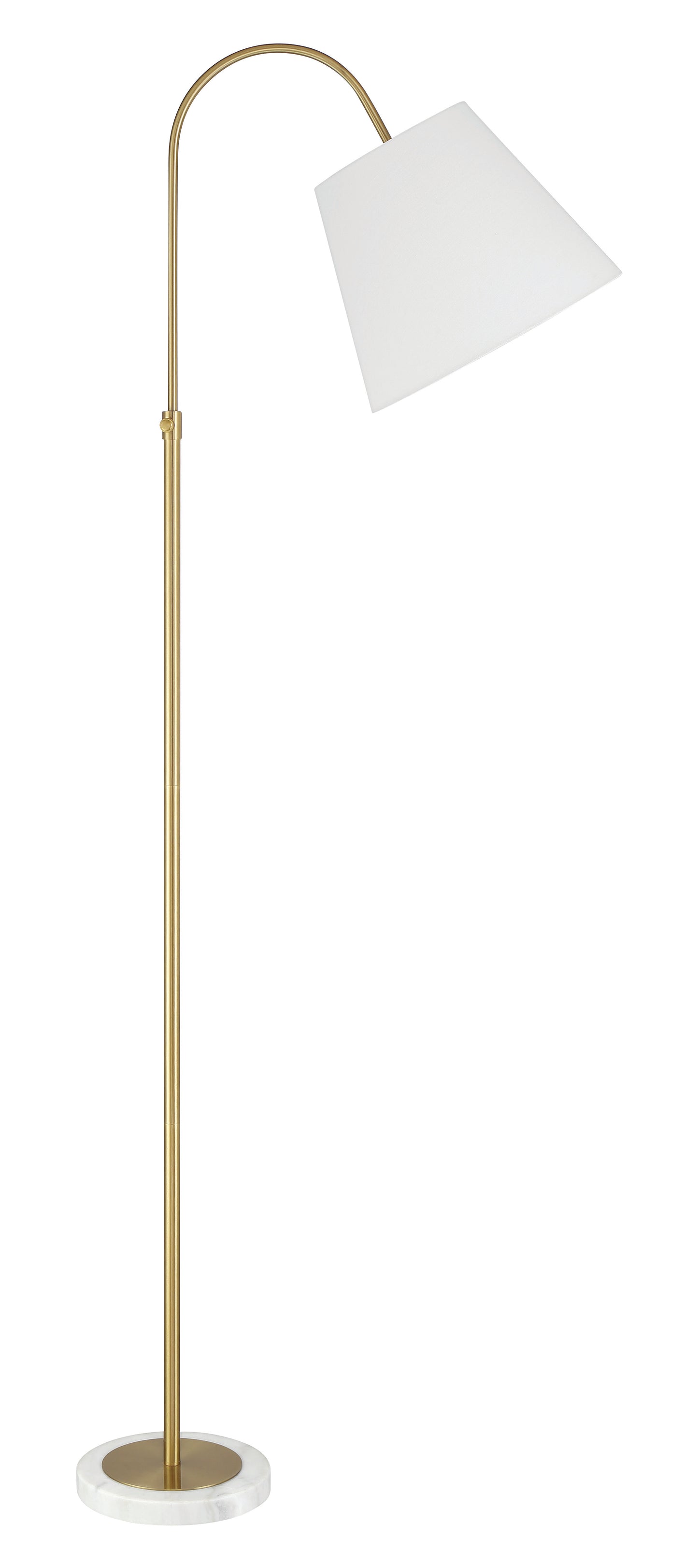 87006SB-F - Girard 1 Light 72" High Floor Lamp - Satin Brass