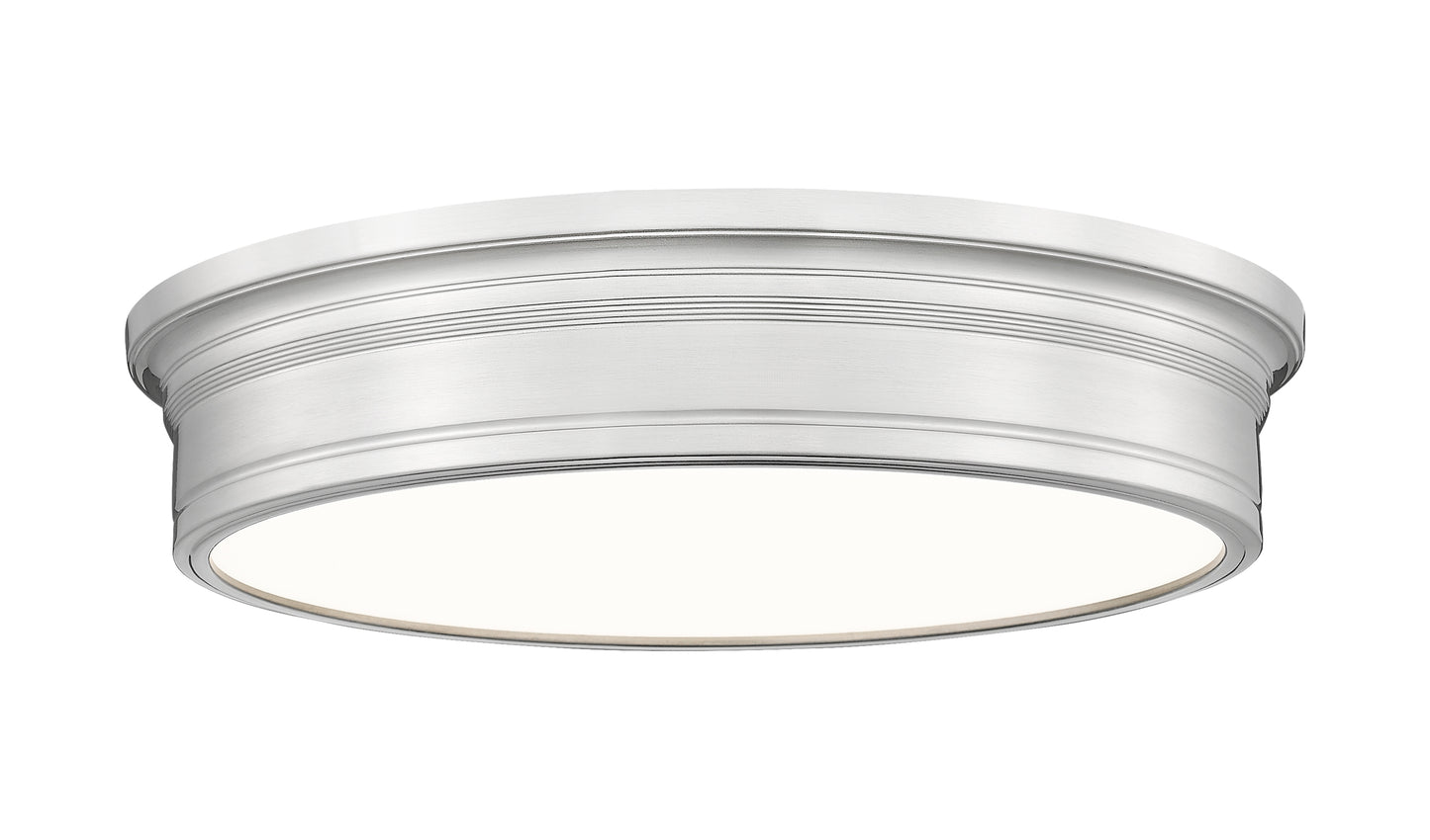 7702F20-BN-LED - Bentley 1 Light Flush 20" Mount - Brushed Nickel