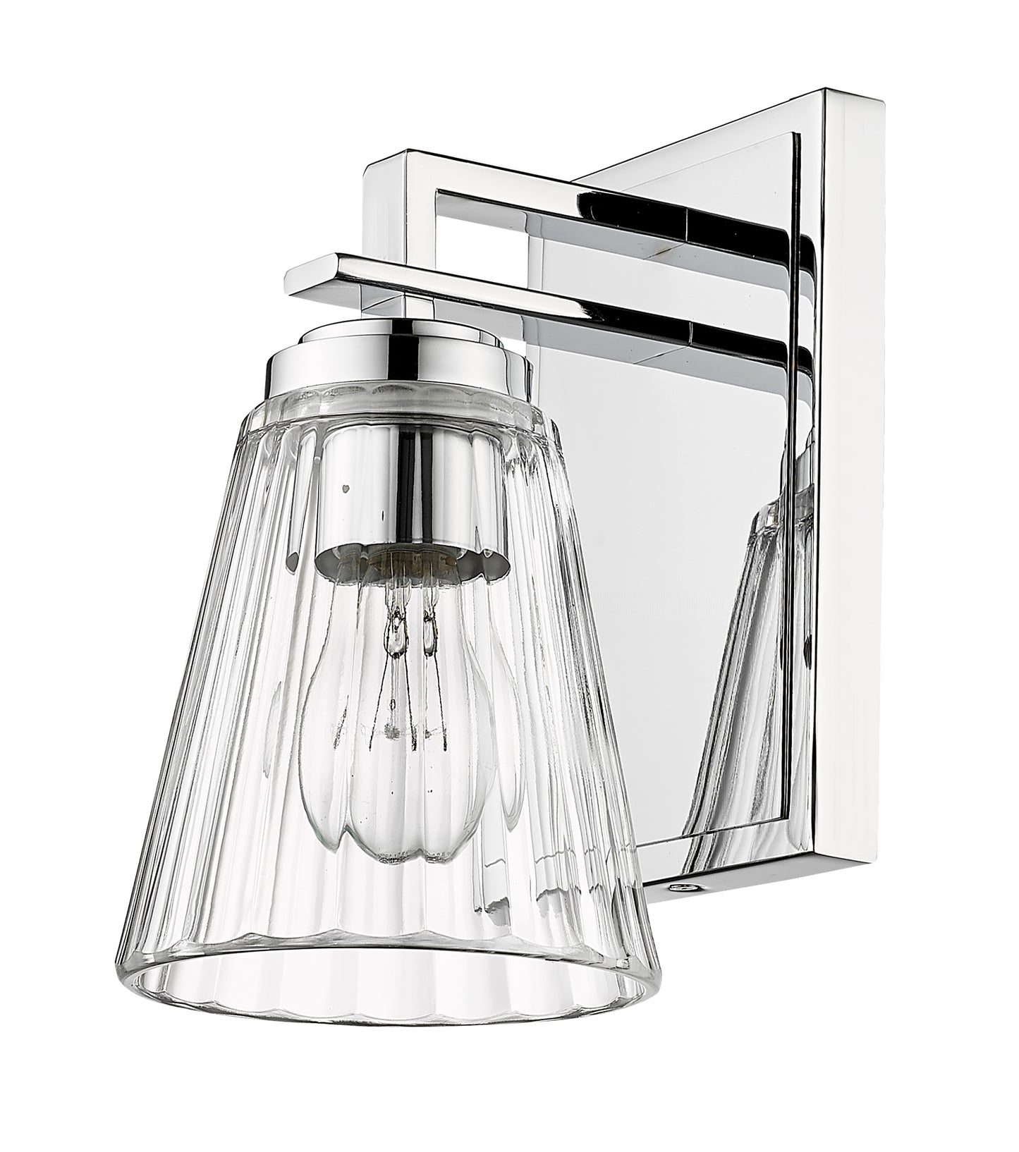 823-1S-CH - Lyna 1 Light Wall 9" Sconce - Chrome