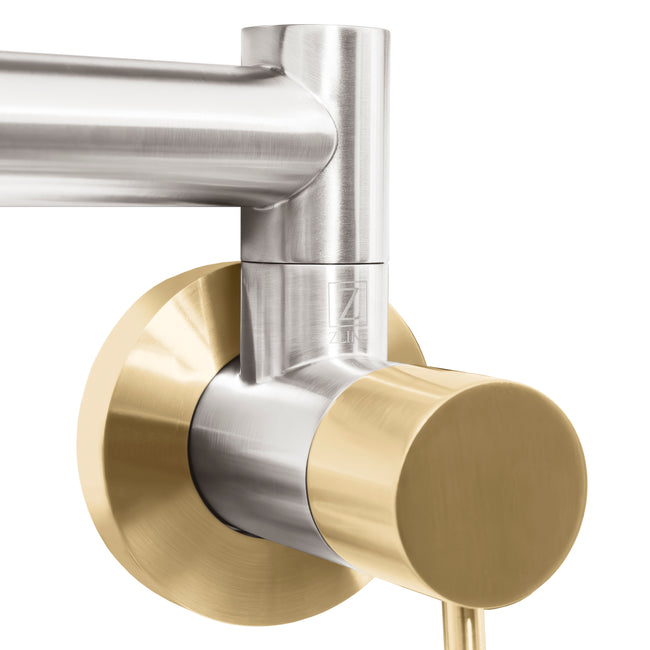 GEM-FPF-ZBNCB - Autograph Edition Gemini Pot Filler in Brushed Nickel and Champagne Bronze