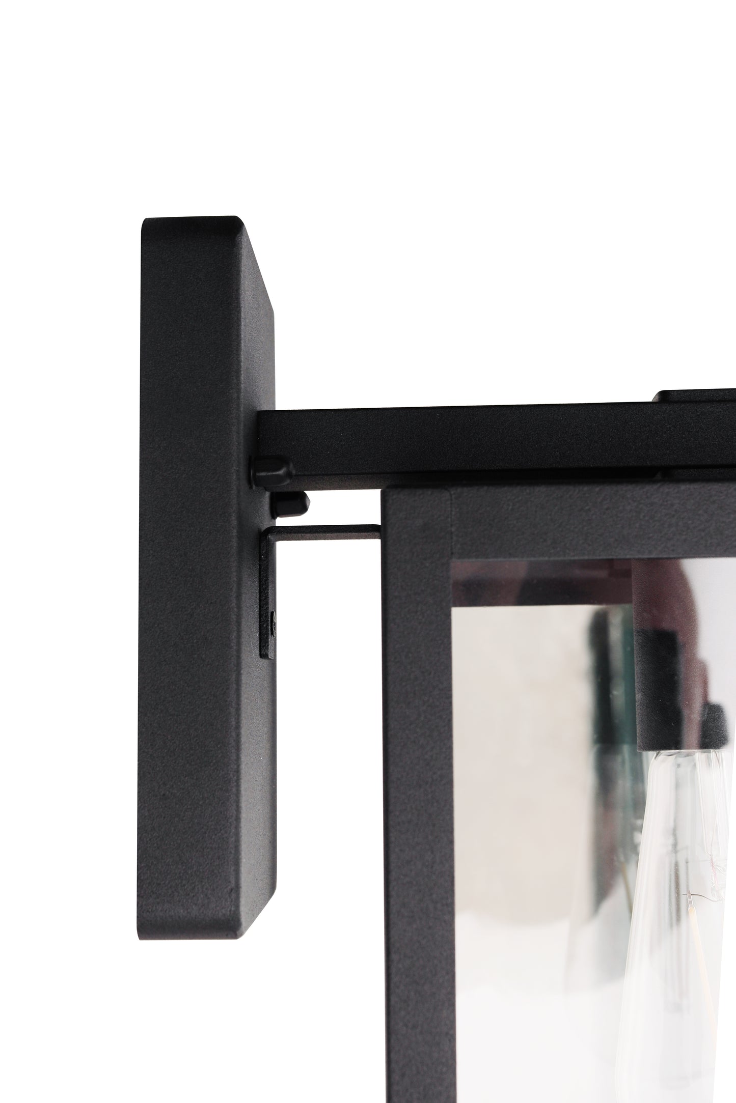 ZA7114-TB-PC - Harris 1 Light 16" High Outdoor Wall Lantern - Textured Black