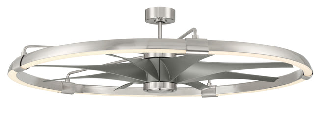 AXL57BNK8 - Axel 52" 8 Blade Indoor Outdoor Ceiling Fan with Light Kit - Brushed Nickel