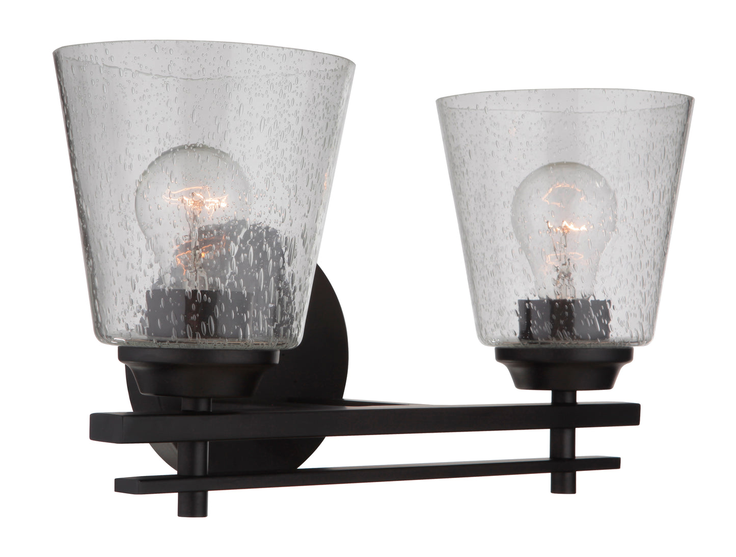 19616FB2 - Drake 2 Light 16" Wide Vanity Light - Flat Black