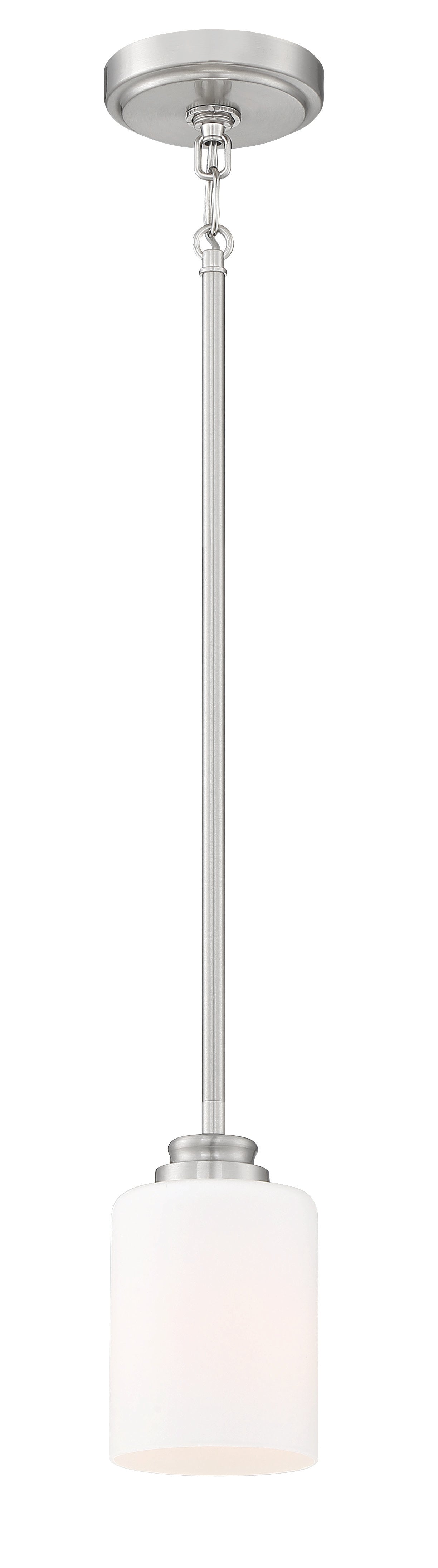 50591-BNK-WG - Bolden 1 Light 5" Wide Mini Pendant - Brushed Nickel