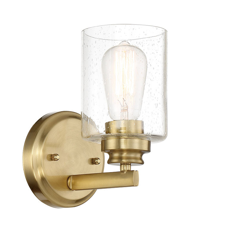 50501-SB - Bolden 1 Light 8.5" High Wall Sconce - Satin Brass
