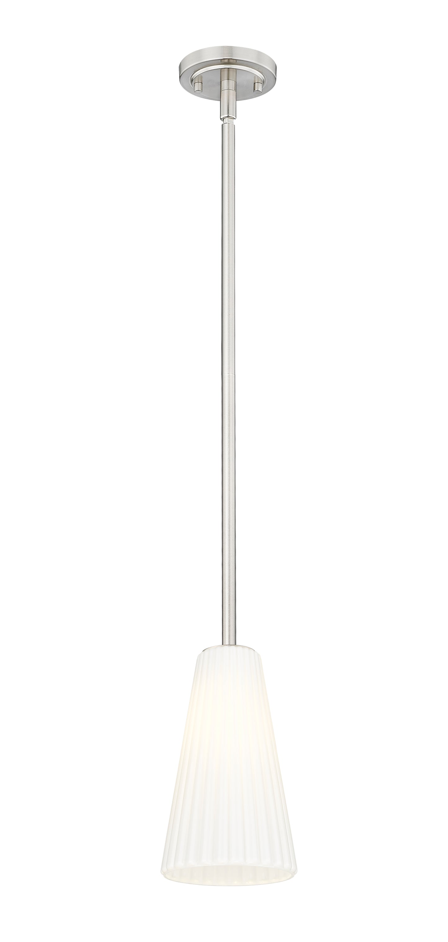 3043P6-ROD-BN - Farrell 1 Light 6" Pendant - Brushed Nickel