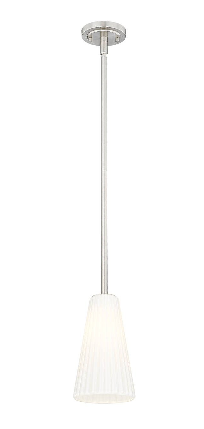 3043P6-ROD-BN - Farrell 1 Light 6" Pendant - Brushed Nickel