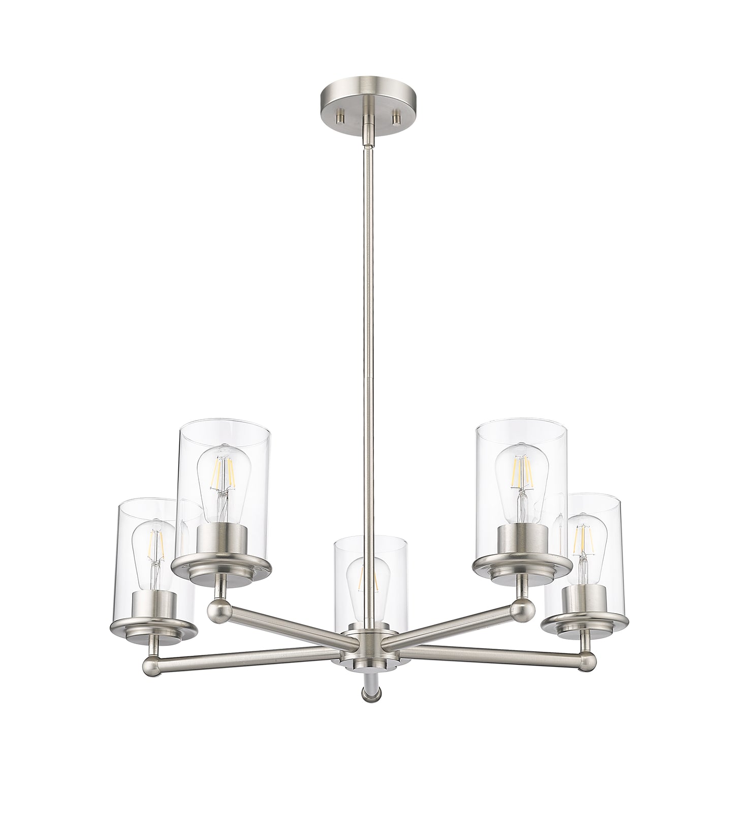 742-5BN - Thayer 5 Light 26" Chandelier - Brushed Nickel