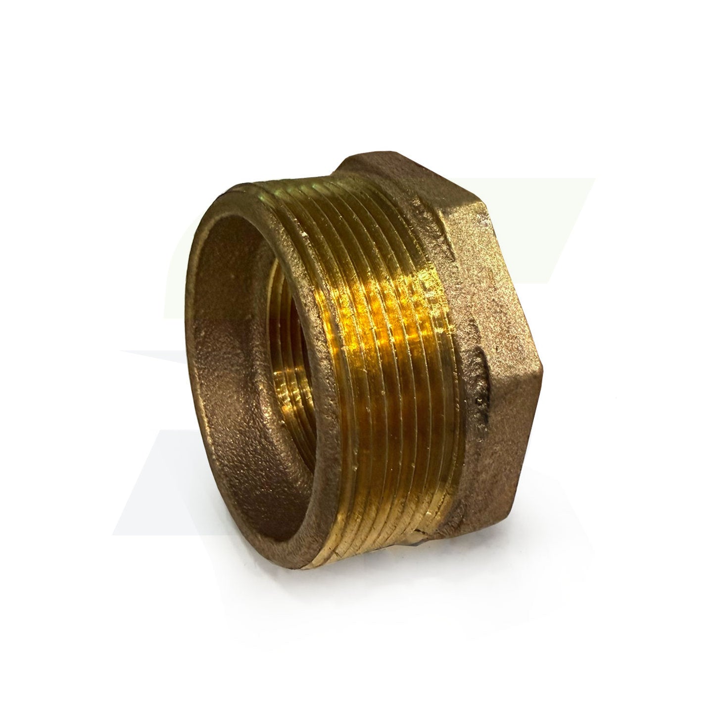 2" x 1-1/2" Lead Free Brass Reducing Hex Bushing