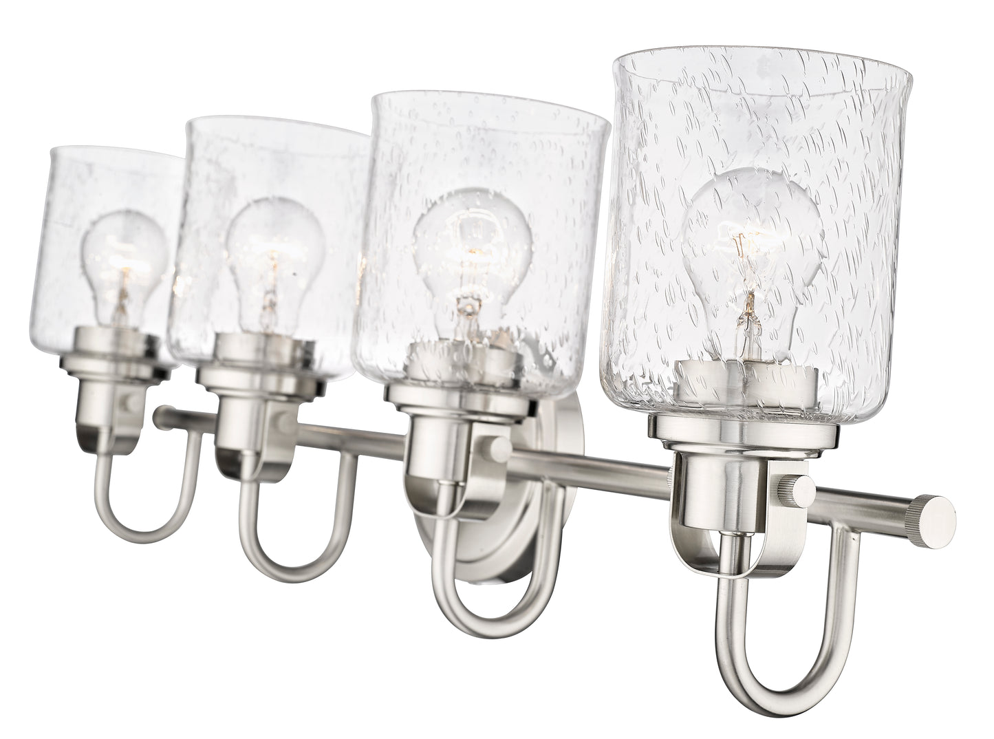 340-4V-BN - Kinsley 4 Light 28" Vanity - Brushed Nickel