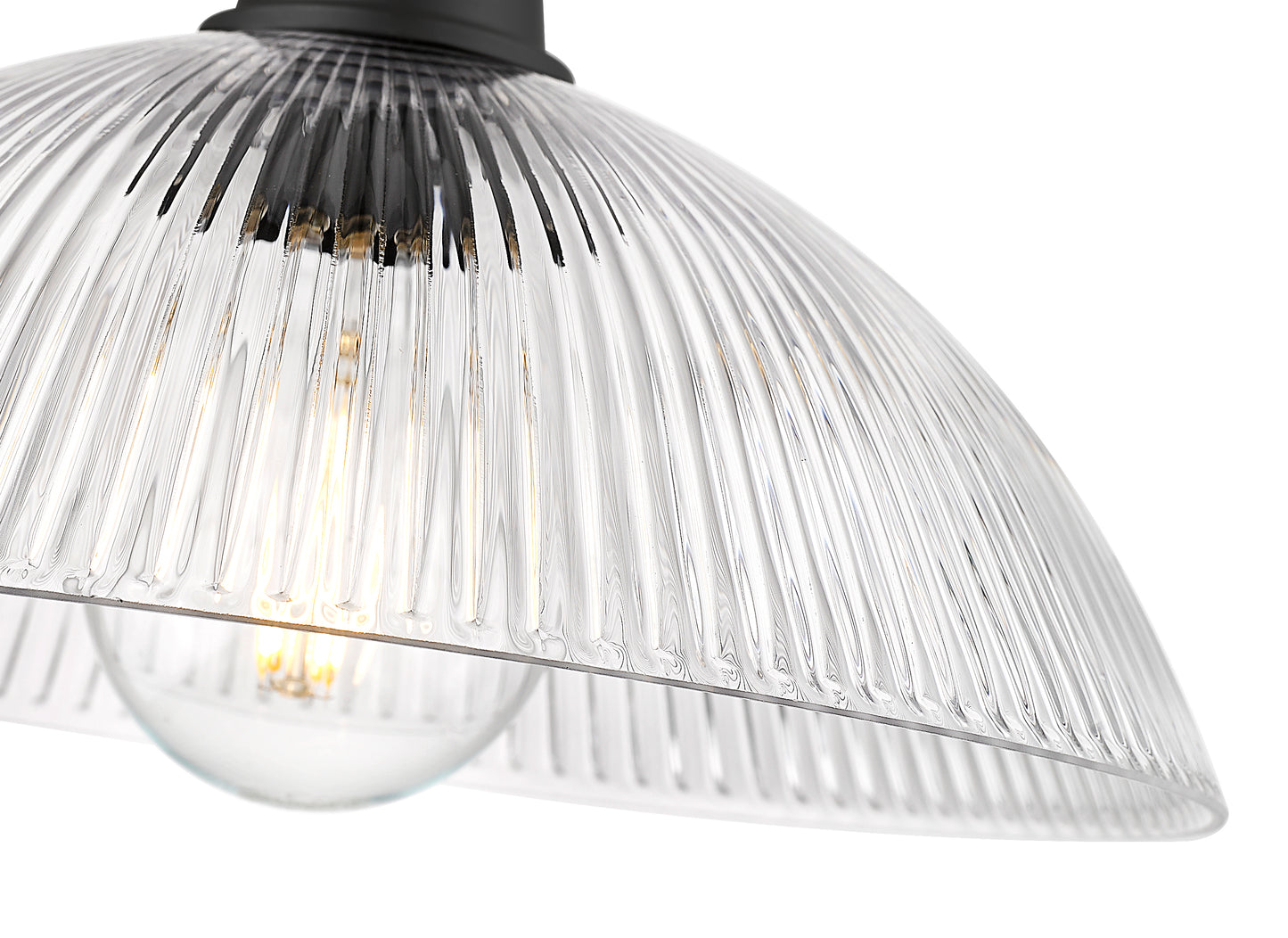 3051P12-MB - Lunelle 1 Light 12" Pendant - Matte Black