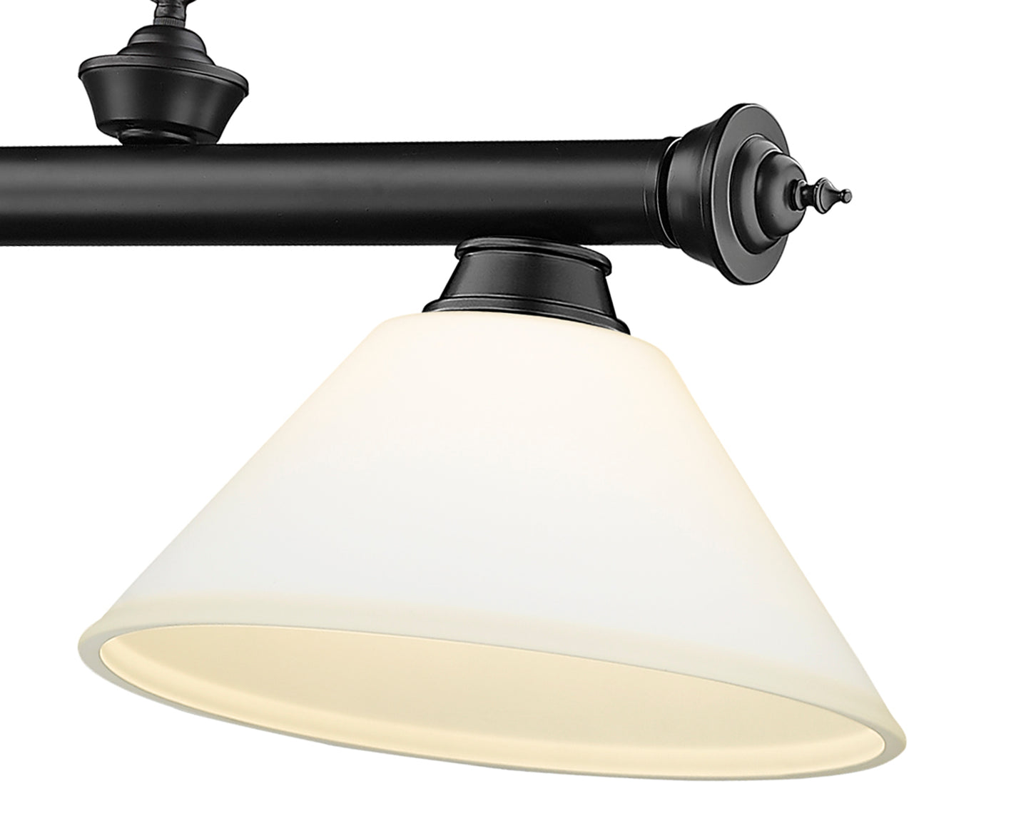 2306-3MB-AMO14 - Cordon 3 Light 57" Billiard - Matte Black