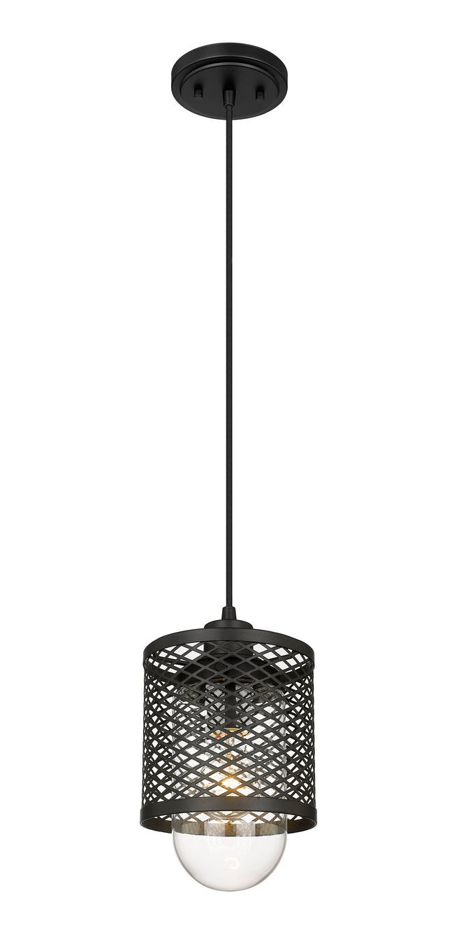 3037MP-MB - Kipton 1 Light 6" Pendant - Matte Black