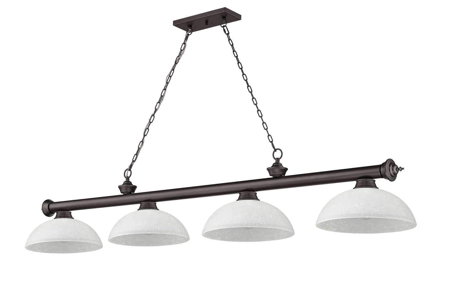 2306-4BRZ-DWL14 - Cordon 4 Light 81" Billiard - Bronze