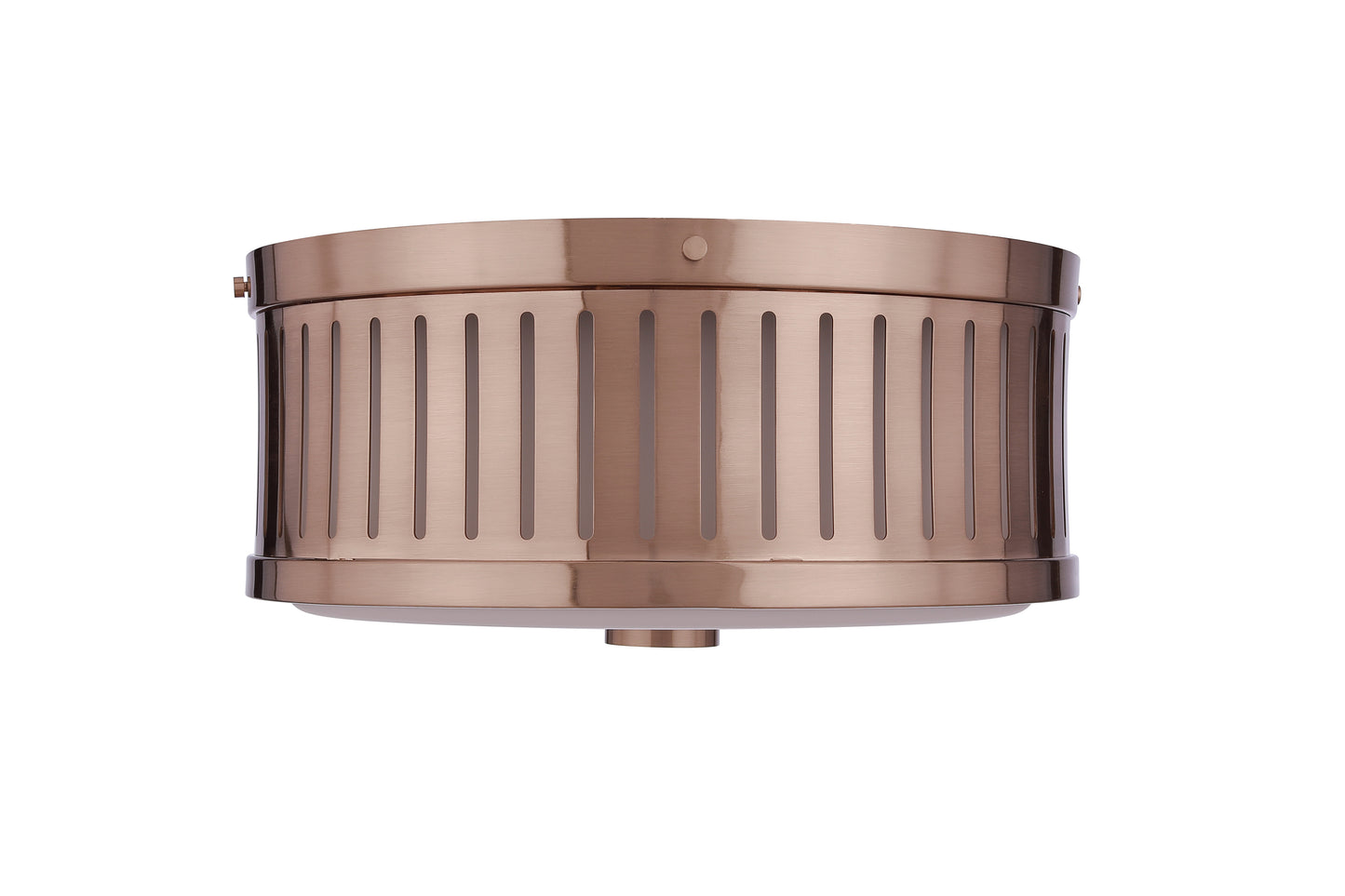 X3313-SB - Livingston 3 Light 13" Wide Flush Mount - Satin Brass