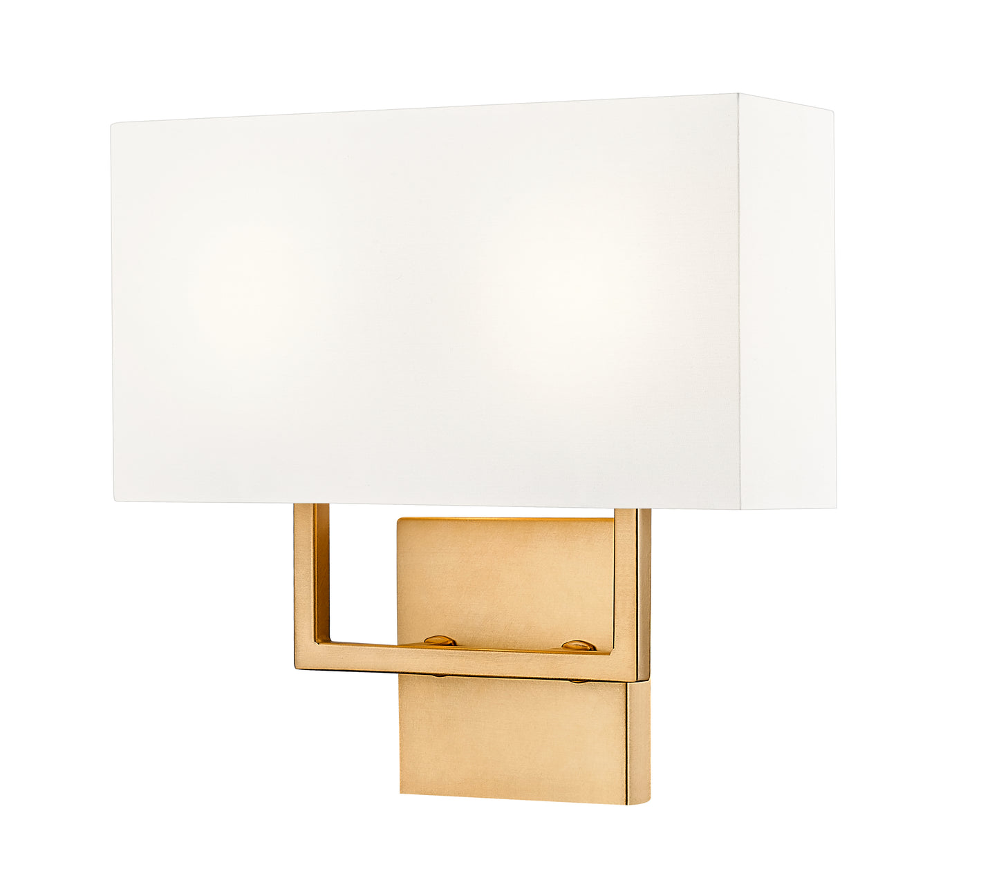 815-2S-RB - Saxon 2 Light Wall 11" Sconce - Rubbed Brass