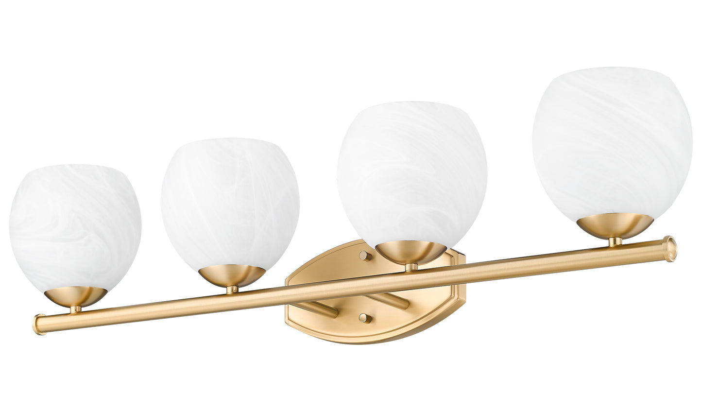 1963-4V-MGLD - Colette 4 Light 32" Vanity - Modern Gold
