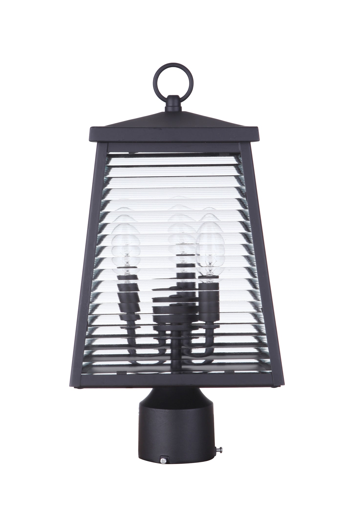 ZA4115-MN - Armstrong 3 Light 16" High Post Mount - Midnight