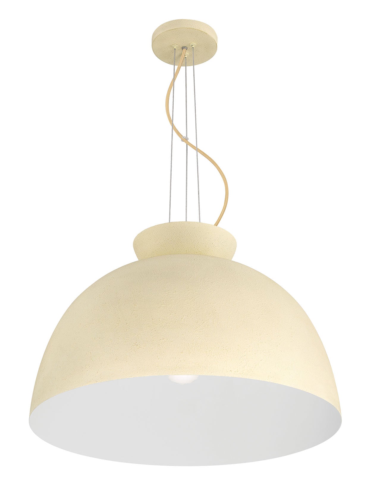 59192-CW - Ventura Dome 1 Light 20" Wide Pendant - Cottage White